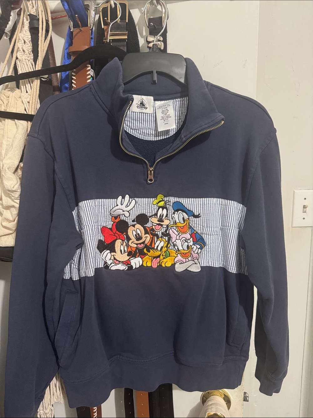 Mickey Mouse and Friends 1/4 Zip Fleece Top